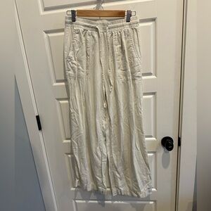 Single Thread Linen Wide Leg Pants